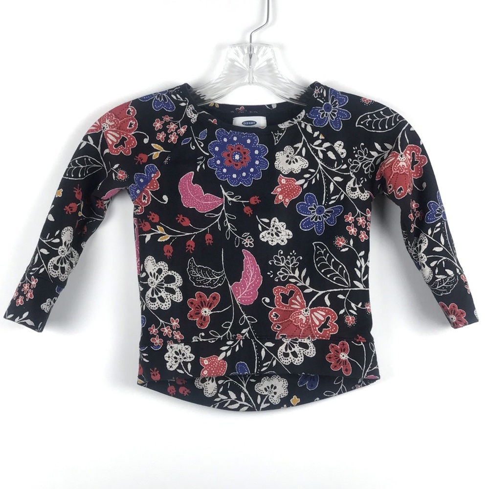 Old Navy Floral toddler sweatshirt size 3t